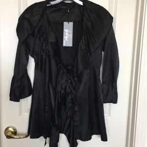 NWT Satin material cardigan